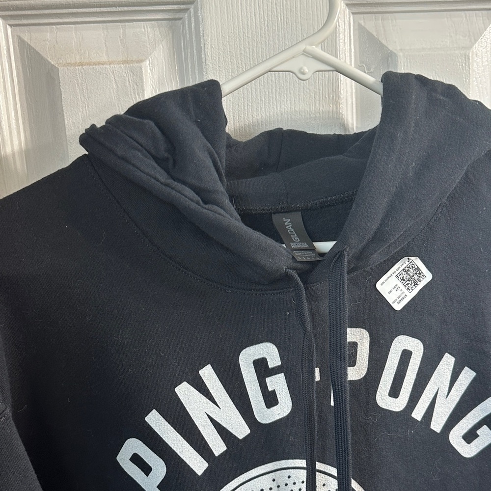 Gildan Black Ping Pong Graphic Hoodie - Picture 6 of 9